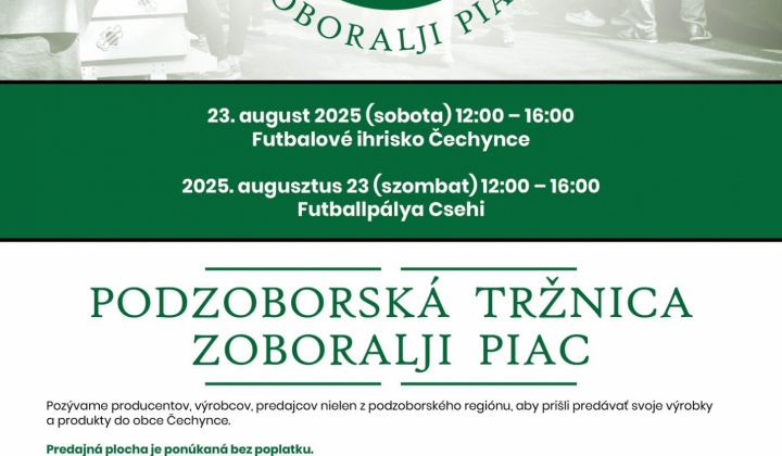 Aktuality / PODZOBORSKÁ TRŽNICA - foto