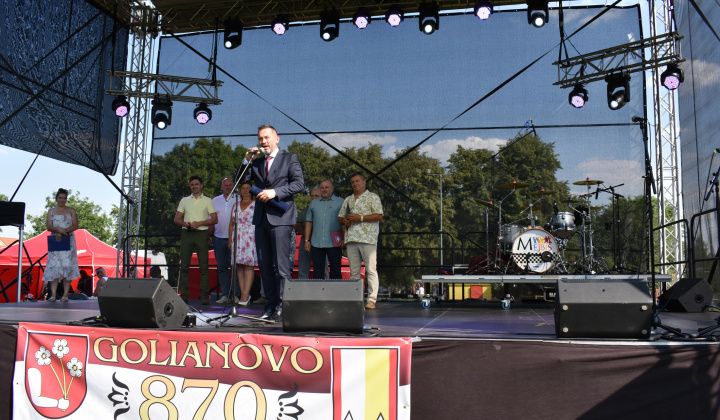 870. výročie prvej písomnej zmienky o obci Golianovo