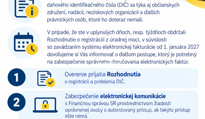 Aktuality / Informačný leták - Elektronická fakturácia - foto