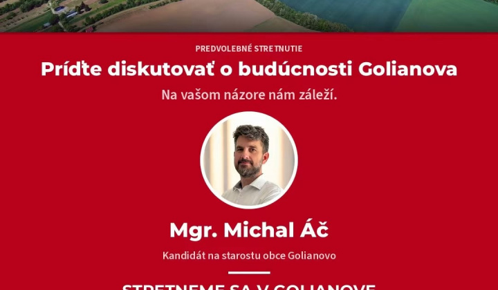 Aktuality / Pozvánka na predvolebné stretnutie - foto