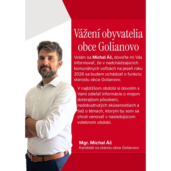 Pozvánka na predvolebné stretnutie