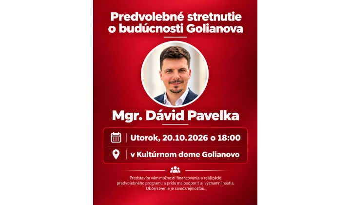 Pozvánka na predvolebné stretnutie