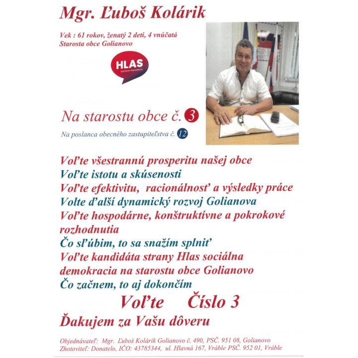 Pozvánka na predvolebné stretnutie